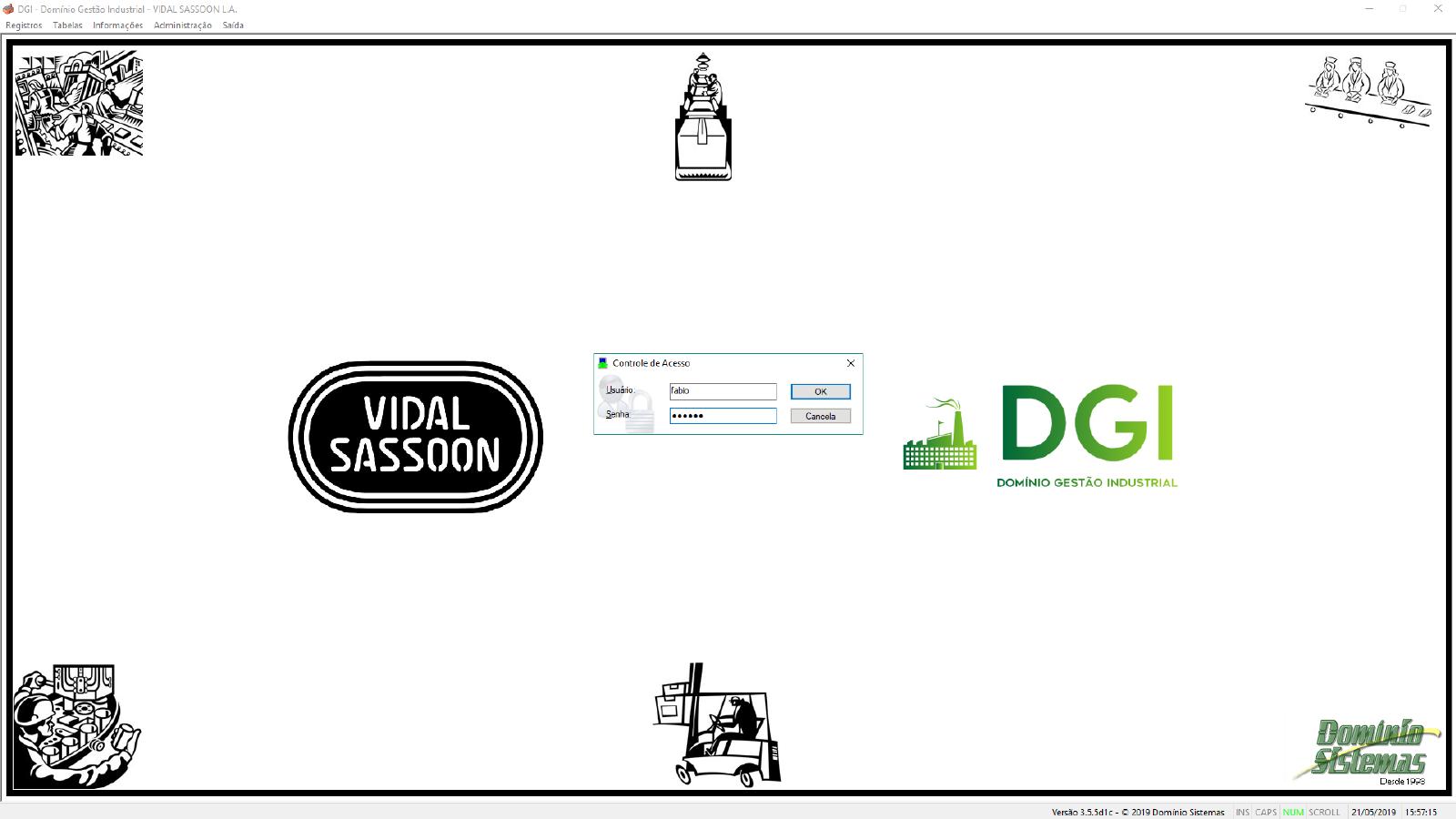 Tela de login do DGI